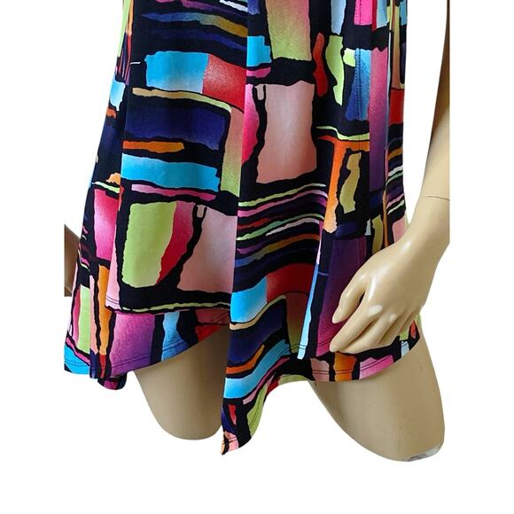 GITANE Womens Size Small Sleeveless Asymmetric Mod Retro Tunic Tank Top Shirt - Picture 6 of 8